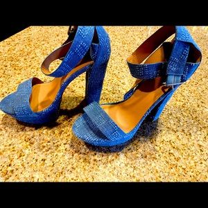 Denim High Heels